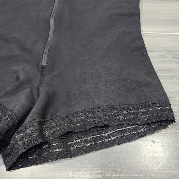 Leonisa PowerSlim Open Bust Boyshort Body Shaper Black Size 3X - Picture 3 of 11